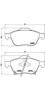 BREMBO P83043 Brake Pad Set, disc brake