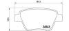 BREMBO P85114 Brake Pad Set, disc brake