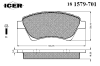 ICER 181579701 Brake Pad Set, disc brake