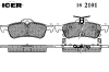 ICER 182101 Brake Pad Set, disc brake
