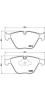 BREMBO P06055 Brake Pad Set, disc brake