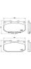 BREMBO P56025 Brake Pad Set, disc brake