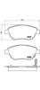 BREMBO P59052 Brake Pad Set, disc brake