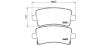BREMBO P59060 Brake Pad Set, disc brake
