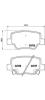 BREMBO P83114 Brake Pad Set, disc brake