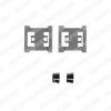 DELPHI LX0218 Accessory Kit, disc brake pads