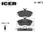 ICER 180871 Brake Pad Set, disc brake
