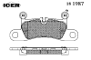 ICER 181987 Brake Pad Set, disc brake