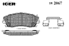 ICER 182067 Brake Pad Set, disc brake