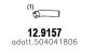 ASSO 12.9157 (129157) Exhaust Pipe