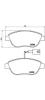 BREMBO P23087 Brake Pad Set, disc brake