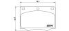 BREMBO P24005 Brake Pad Set, disc brake