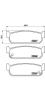 BREMBO P56071 Brake Pad Set, disc brake