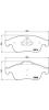 BREMBO P68050 Brake Pad Set, disc brake