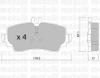 METELLI 2203100 Brake Pad Set, disc brake