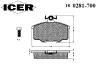 ICER 180281700 Brake Pad Set, disc brake