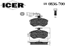 ICER 180836-700 (180836700) Brake Pad Set, disc brake