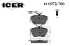 ICER 180972700 Brake Pad Set, disc brake