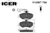 ICER 180987700 Brake Pad Set, disc brake