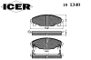 ICER 181340 Brake Pad Set, disc brake