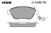 ICER 181648701 Brake Pad Set, disc brake