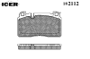 ICER 182112 Brake Pad Set, disc brake