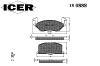 ICER 180888 Brake Pad Set, disc brake