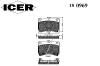 ICER 180969 Brake Pad Set, disc brake