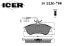 ICER 181136-700 (181136700) Brake Pad Set, disc brake