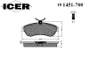 ICER 181451700 Brake Pad Set, disc brake