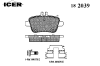 ICER 182039 Brake Pad Set, disc brake