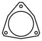 DINEX 21901 Gasket, exhaust pipe