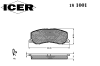 ICER 181001 Brake Pad Set, disc brake