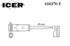 ICER 610370E Warning Contact, brake pad wear