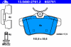 ATE 13.0460-2761.2 (13046027612) Brake Pad Set, disc brake