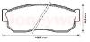JURID 572206J Brake Pad Set, disc brake