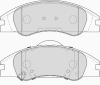 FERODO FDB4014 Brake Pad Set, disc brake