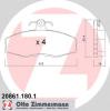 ZIMMERMANN 20861.180.1 (208611801) Brake Pad Set, disc brake
