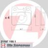 ZIMMERMANN 21197.150.1 (211971501) Brake Pad Set, disc brake