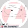 ZIMMERMANN 21945.195.1 (219451951) Brake Pad Set, disc brake
