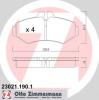 ZIMMERMANN 23021.190.1 (230211901) Brake Pad Set, disc brake