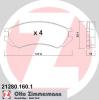ZIMMERMANN 21280.160.1 (212801601) Brake Pad Set, disc brake