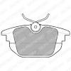 DELPHI LP1472 Brake Pad Set, disc brake