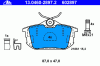 ATE 13.0460-2897.2 (13046028972) Brake Pad Set, disc brake