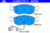 ATE 13.0460-7041.2 (13046070412) Brake Pad Set, disc brake