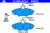 ATE 13.0460-2816.2 (13046028162) Brake Pad Set, disc brake