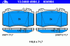 ATE 13.0460-4984.2 (13046049842) Brake Pad Set, disc brake