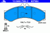 ATE 13.0460-7904.2 (13046079042) Brake Pad Set, disc brake