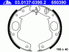 ATE 03.0137-0390.2 (03013703902) Brake Shoe Set, parking brake