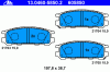 ATE 13.0460-5850.2 (13046058502) Brake Pad Set, disc brake